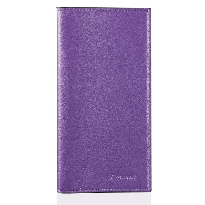 CASMONAL Premium Leather Checkbook Cover for Men and Women Checkbook Holder Wallet RFID Blocking - Image 1